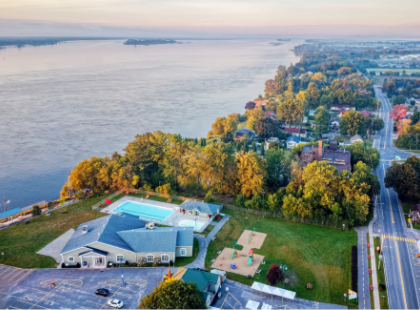 Vue aérienne du Parc Jean-Bourdon