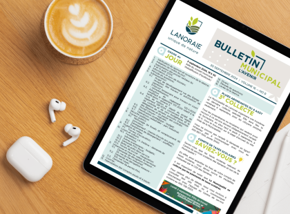 Page couverture du bulletin municipal de Lanoraie